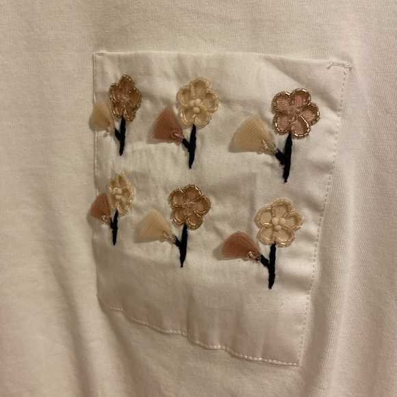 Weekend MaxMara hand embroidered T-shirt - Picture 2 of 4